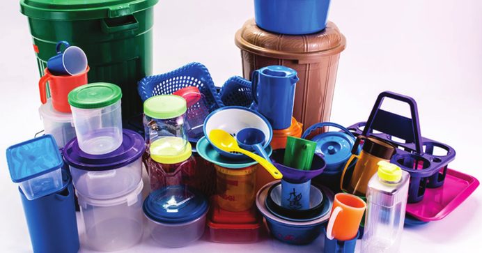 Injection molded plastic household items