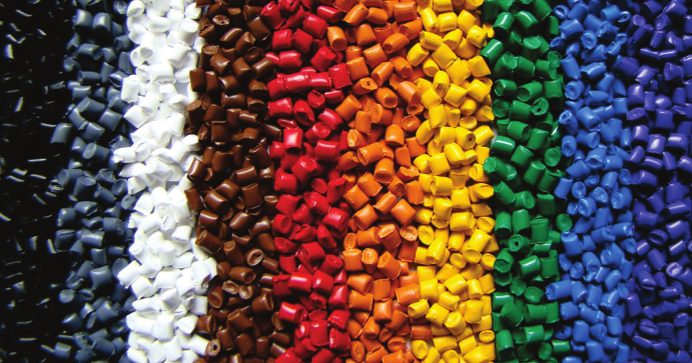 Coloured masterbatch granules